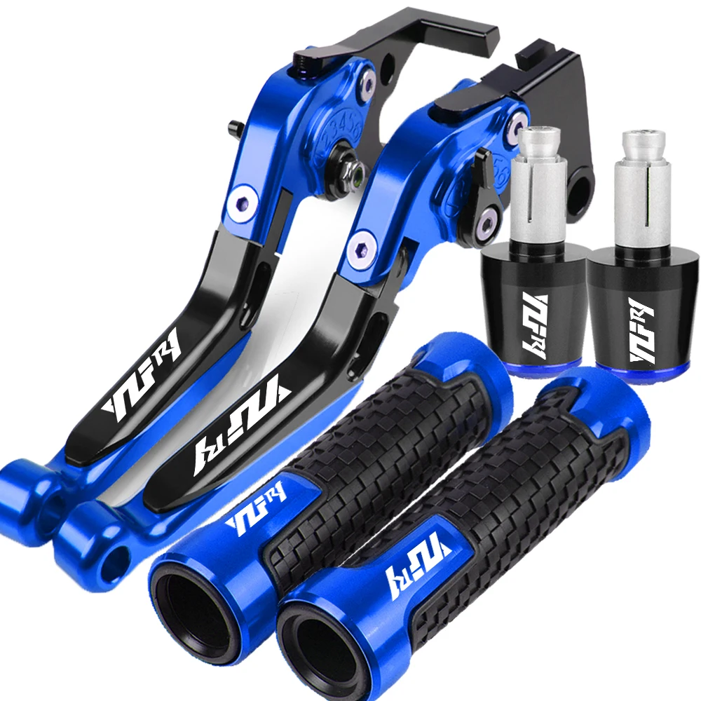 Motorcycle Brake Clutch Lever Handlebar Grips end For YAMAHA YZF R1 YZFR1 2004 2005 2006 2007 2008 2009 2010 2011 2012 2013 2014