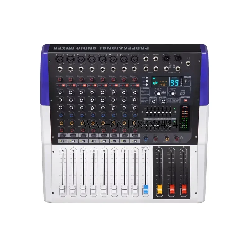 WMWMNU Professional Audio Mixer KV 6/8/12Channel 2x300W/2x400W/2x500W 99DSP Effects Sound Card Mixer Dj Controller/audio