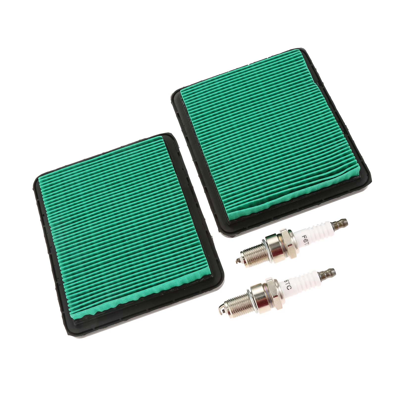 4pcs/Set Air Filters & Spark Plugs For Briggs & Stratton 491588s 399959 Husqvarna Lawn Mower