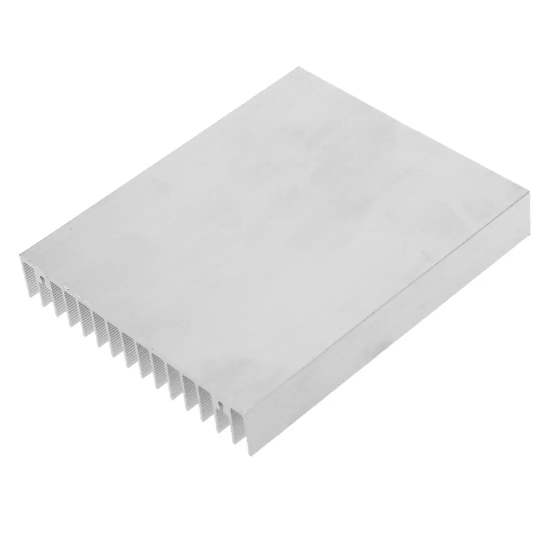 Silver Tone Aluminium Heat Diffuse Heat Sink Cooling Fin 120x100x18mm