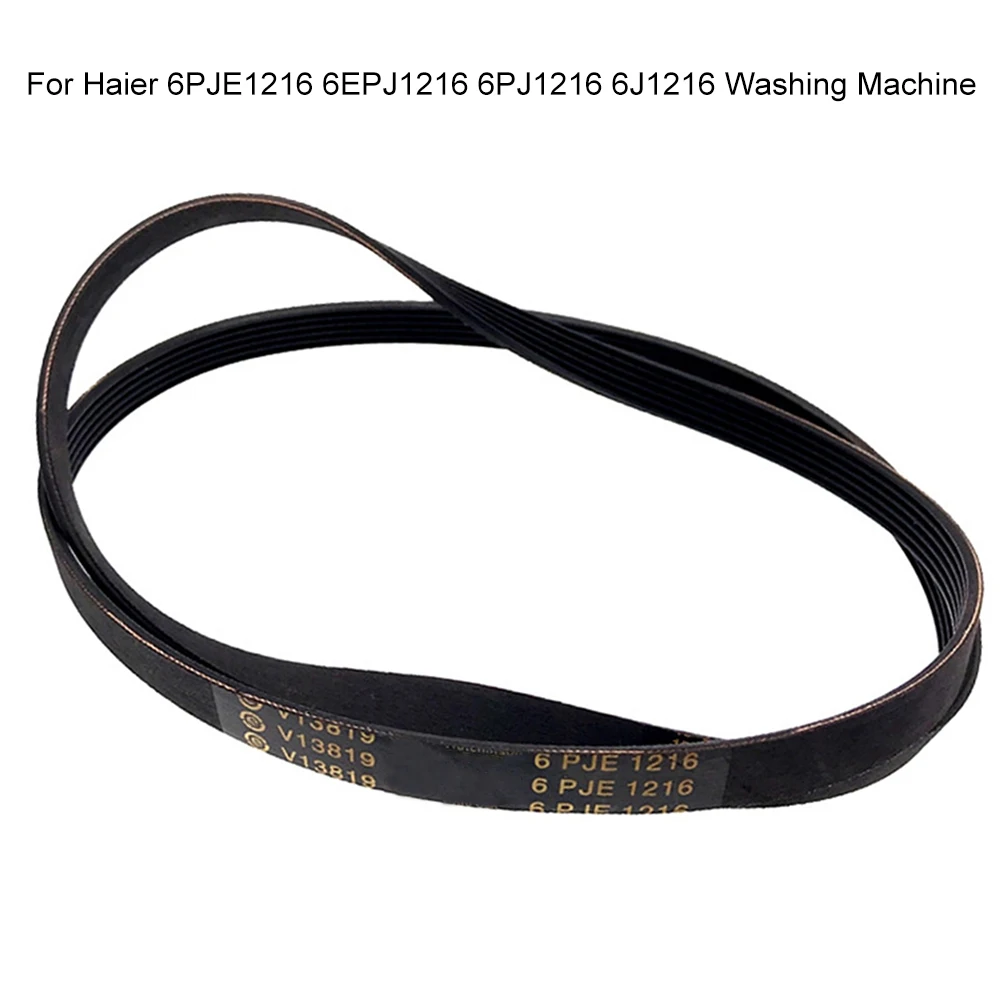 

1PC Washing Machine Replacement Drive Belt 6PJE1216 6EPJ1216 6PJ1216 Transmission Belt 0592 For Haier Drum Washing Machine Parts