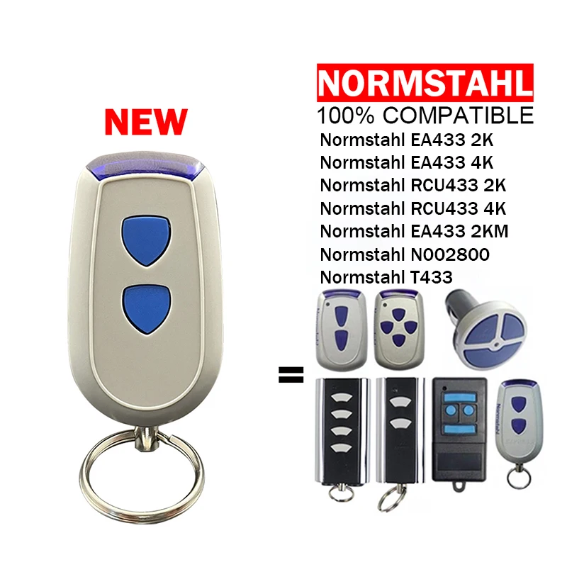 

NORMSTAHL CRAWFORD Standard Steel T433-4 RCU 433 2K 4K EA 433 2KS 4KS N002800 EA433 2KM Micro Garage Door Remote Control 433MHz