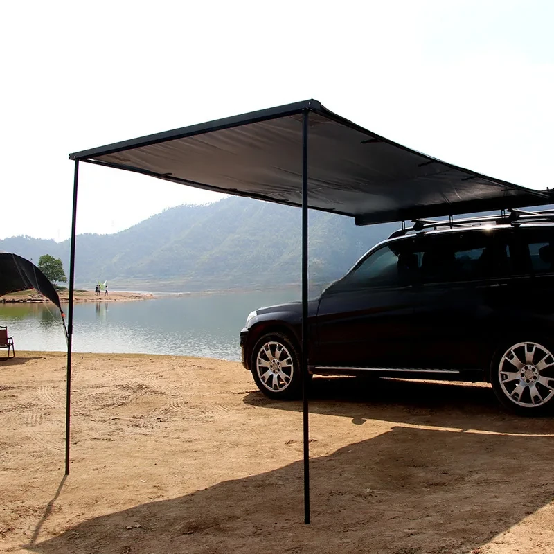 Car Side Awning Camping Retractable Aluminum Case Car Roof Side Awning Tent with Aluminum Shell Outdoor Camping Equipment