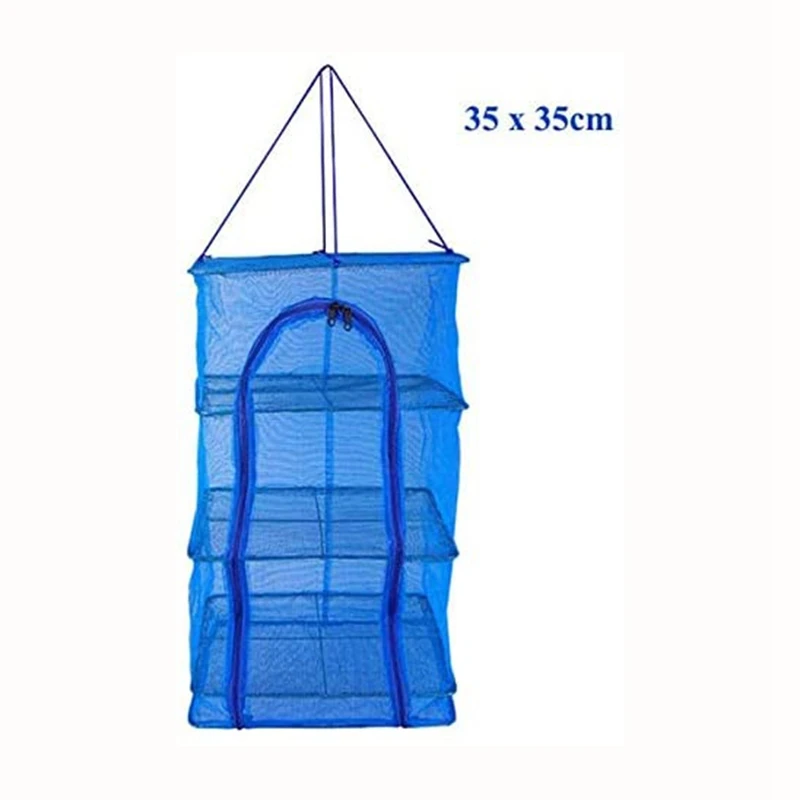 1Pcs Foldable 4 Layers Drying Rack for Vegetable Fish Dishes Mesh Hanging Drying Net Hanging ,Natural Way to Dry Food