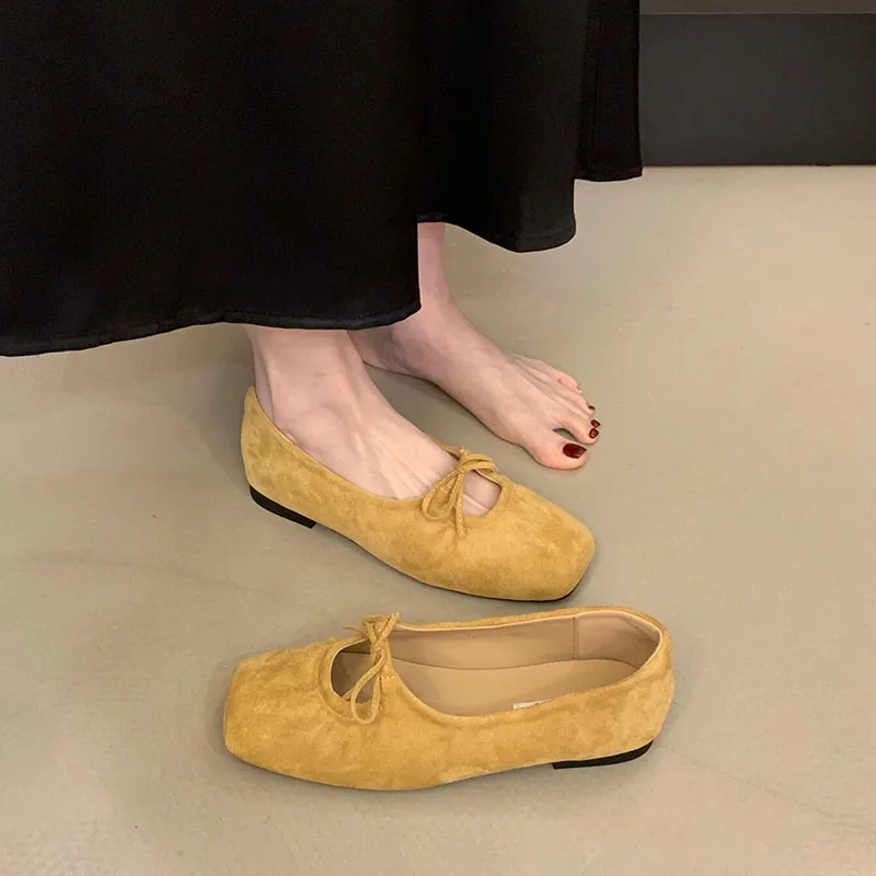 Modische Schmetterlingsknoten-Mary-Jane-Schuhe für Damen, neue Slip-On-Schuhe, flache Damenschuhe. – Detail 3