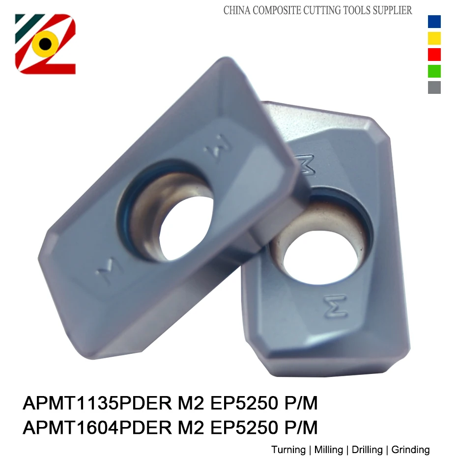 Apmt1135 Apmt1135pder Apmt1604 Apmt1604pder Apmt 1135 1604 Pder H2 M2 Original Face Mill Cutter Bap300r Bap400r Carbide Insert