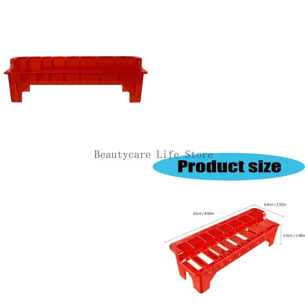 652C Efficient 8Slot Hair Trimmer Comb Storage Case NonSlip Design Hair Trimmer Comb Holder For Quick Access Home Use