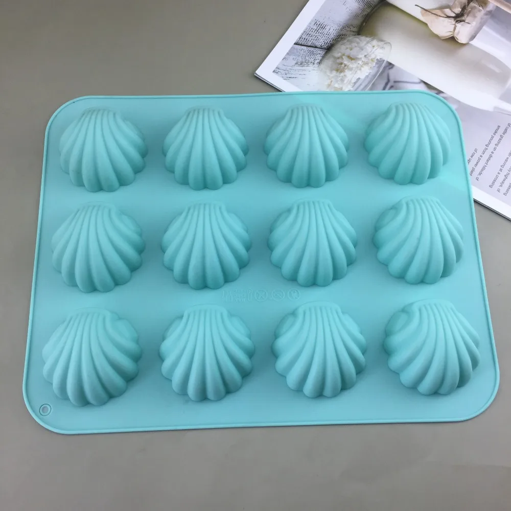 DIY Baking Cake Mold Food Grade Silicone Madeleine Mold Pastry Mold Scallop Cookie Cutter Durable Rust Bake