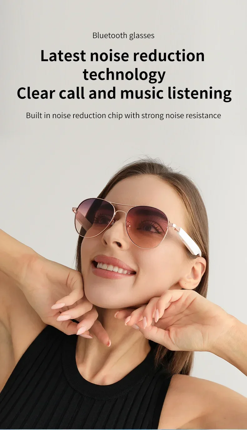 Bluetooth Smart Audio Brille zum Musik hören und Call Touch Switch polarisieren Linse schnell aufladen UV 400 Schutz Sonnenbrille