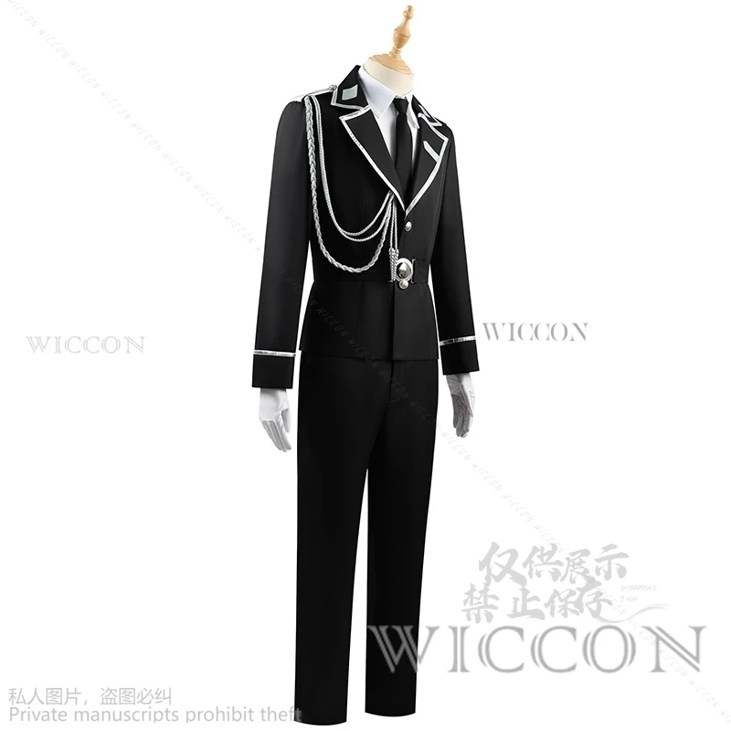 Anime Sweet Punishment Cos Myojin Aki Cosplay Black Uniform Amai Choubatsu Roleplaying DK Uniform Halloween Cosplay For Men