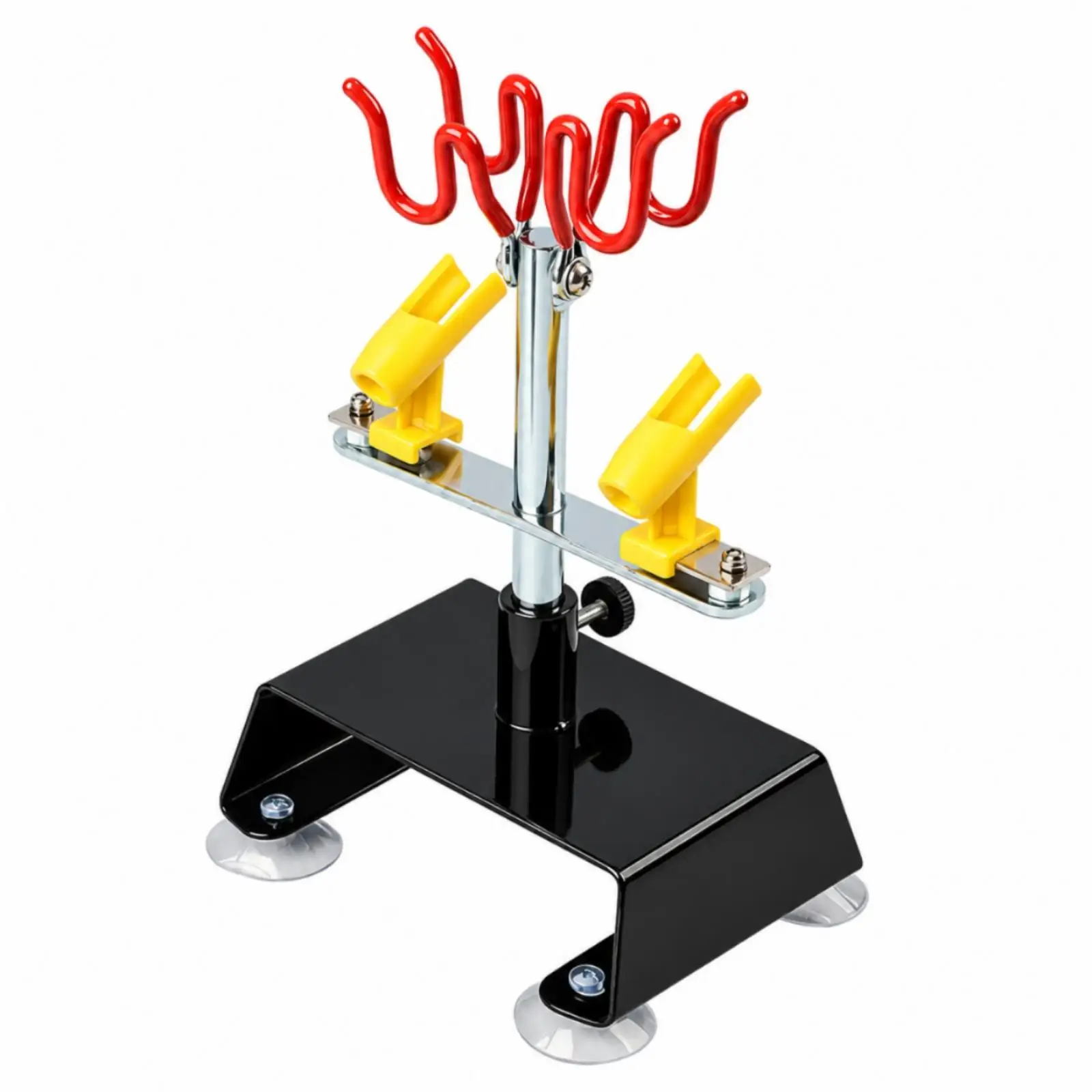 Airbrush Holder Stand Vertical Rack with Weighted Base Suction Cup Feet for Airbrush Paint Set Modeling Tools Portable Workbench