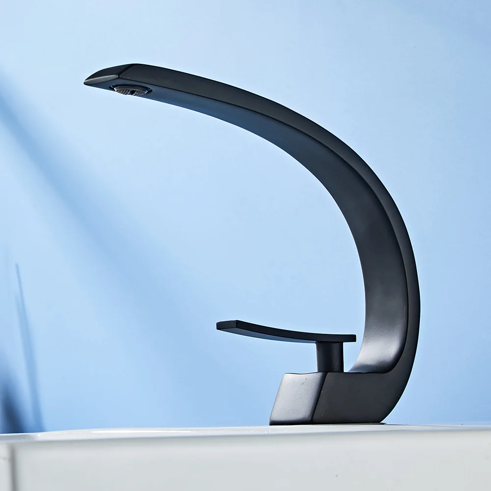 BAKALA  Washbasin Design Bathroom Faucet Mixer Waterfall  Hot and Cold Water Taps For Basin Of Bathroom F6101-1