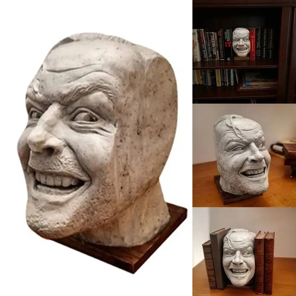Gift Library Funny Crafts Desktop Accessories The Shining Sculpture decoration Bookshelf Here's Johnny!