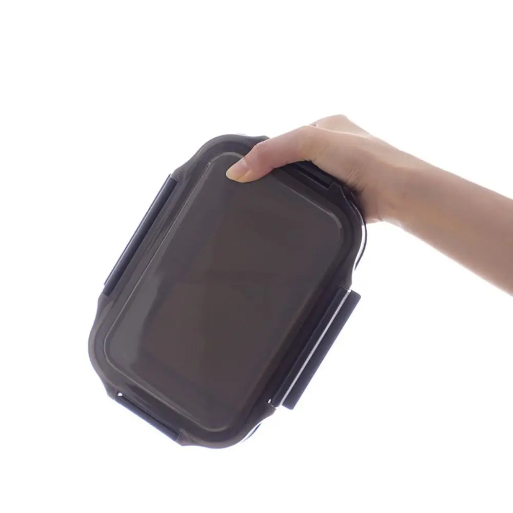 

304 Stainless Steel Double Layer Thermal Lunch Box Rectangular Leak-Proof Food Storage Box Microwaveable Fresh-keeping Box