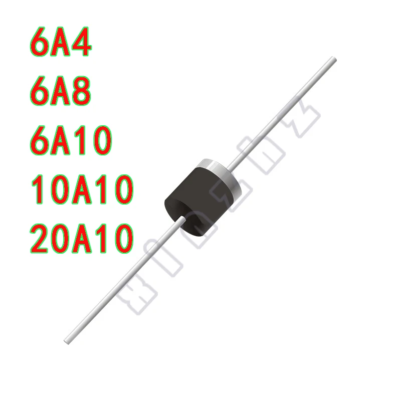 10pcs/lot 6A10 10A10 20A10 6A8 6A4 Rectifier Diode General Purpose Rectifiers R-6 New Original High Quality Product