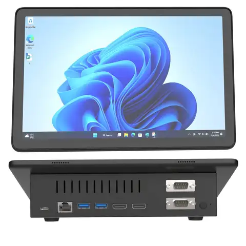 Higole F10 10.1'' 팬리스 인텔 J4125 미니 PC Windows 11 WiFi5 8GB 128GB 8000mAh 4K 데스크탑 컴퓨터 터치 스크린 Windows 태블릿