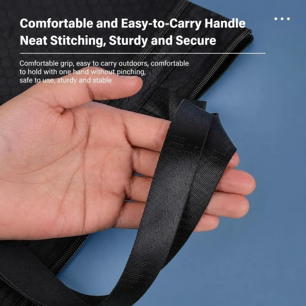 Waterproof Oxford Cloth A3 Document Bag with Handle Large Capacity Zipper File Bag A3 Sketch Drawing Storage Bag