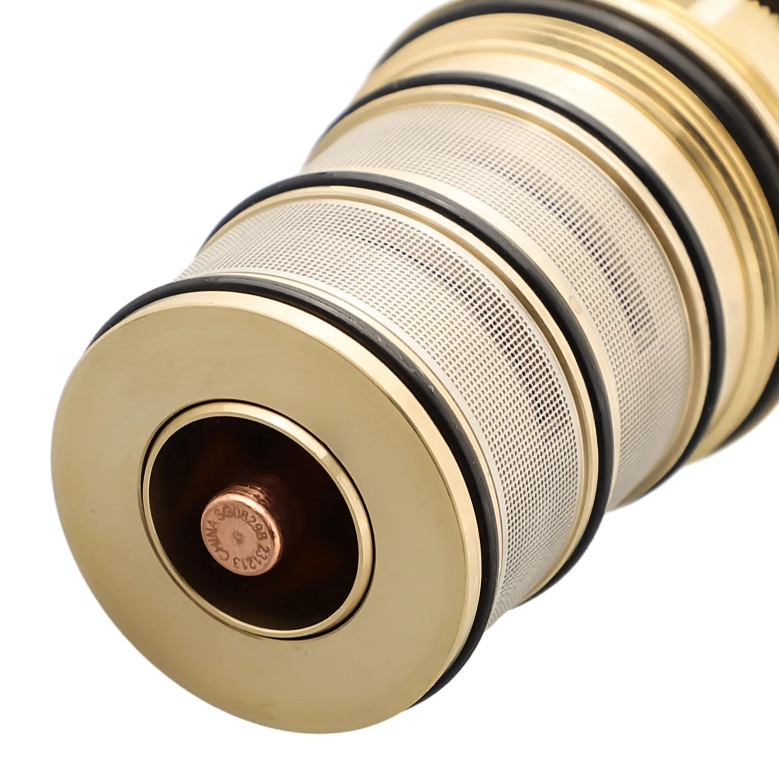 Solid Brass Thermostatic Spool Shower Faucet Valve Core Replacement For 20-48C Temperature Regulation Bathroom Plumbing Parts