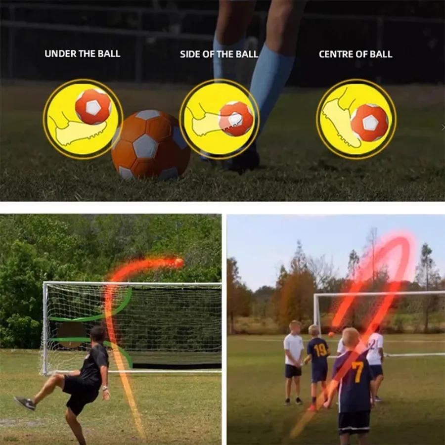 Sport Curve Swerve Soccer Ball Football Toy KickerBall Great Gift for Boys and Girls Perfect for Outdoor & Indoor Match or Game