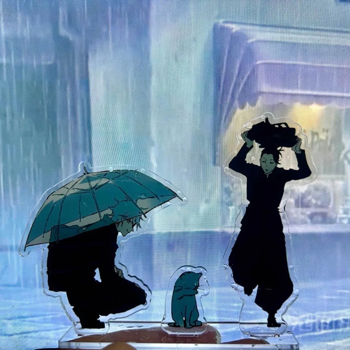 Nuevos productos acrílicos, adorno de Cosplay, marca de pie Xia Youjie, paraguas de cinco vías, tres inserciones, Anime