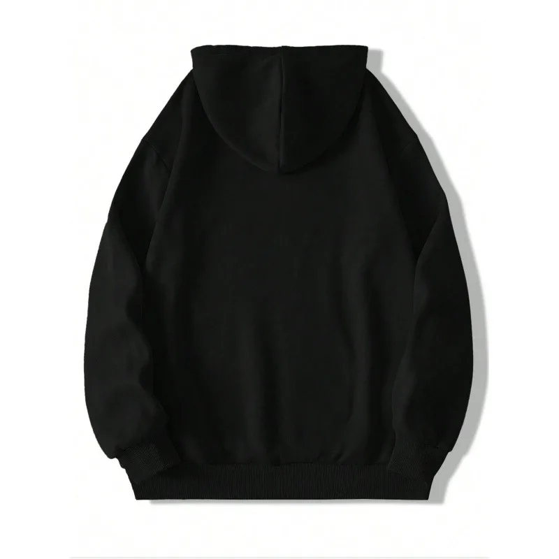 TAKE THE RISK Men's Hooded Sweater, Plus Velvet To Keep Warm, Sports Hoodie With Pocket, Suitable For Spring And Autumn Wear