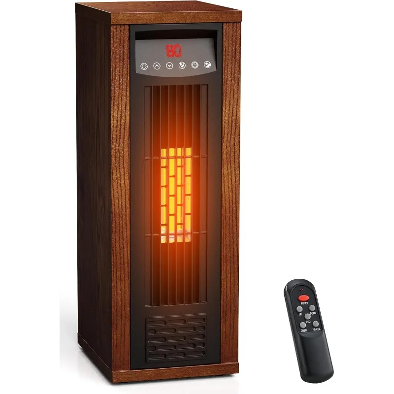 

Air Choice Infrared Space Heater, 1500W Electric Portable Heater with Remote Control and Thermostat, Heating Tower Room Heater