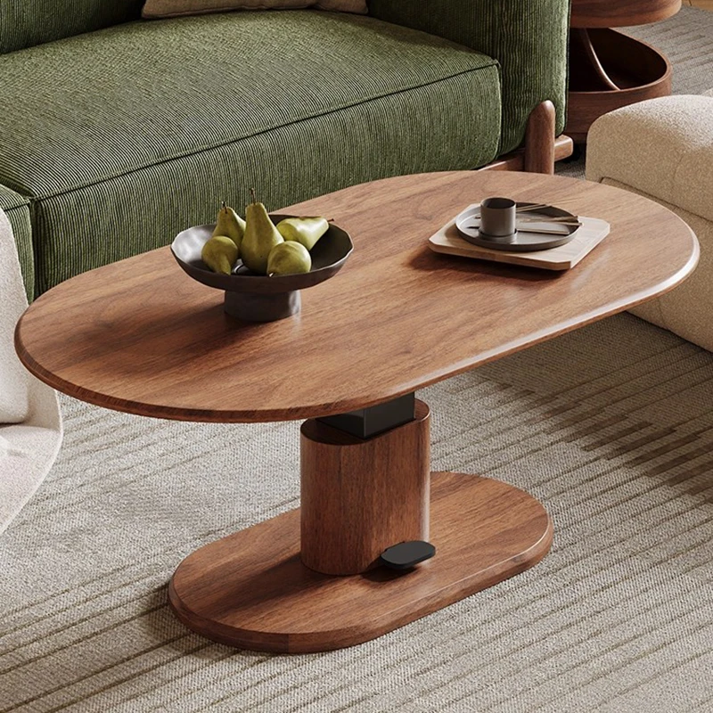 

Wooden Decoration Coffee Table Mechanism Designer Adjustable Standing Side Table Aesthetic Mesa Auxiliar Lounge Suite Furniture