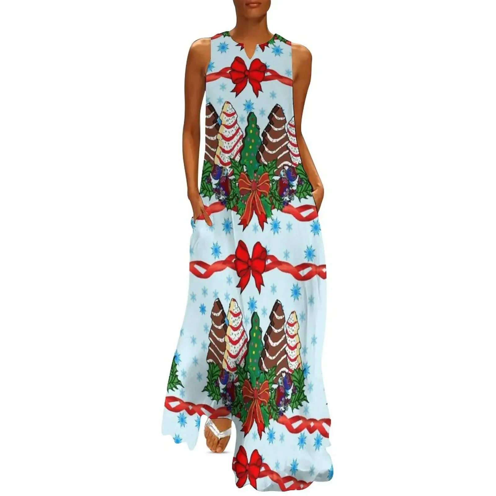 

Little Debbie Christmas Tree cakes Long Dress sexy dress for women cute dress summer dresses womens 2025