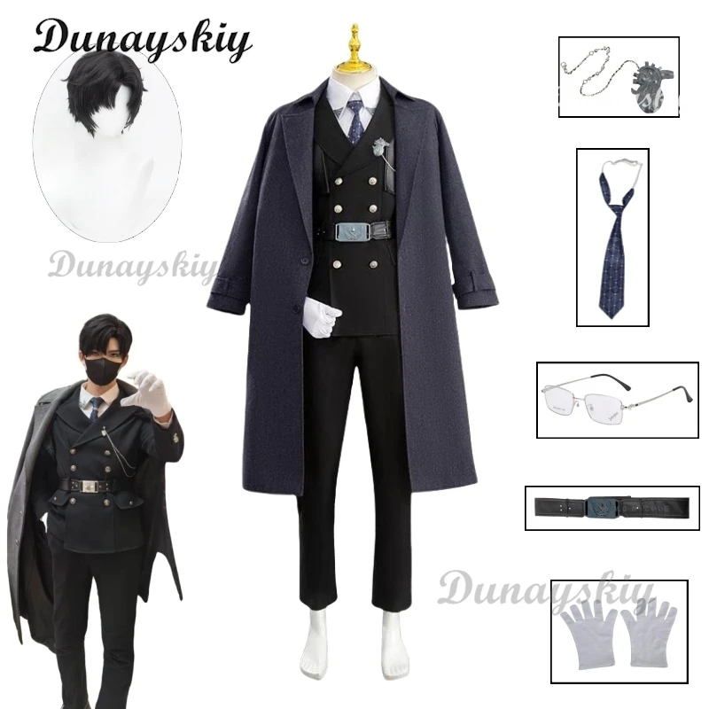 

Game Love And Deepspace Zayne Cosplay Costume Wig Game Gorgeous Handsome Gentleman Uniform Halloween Party Con Outfit Full Set