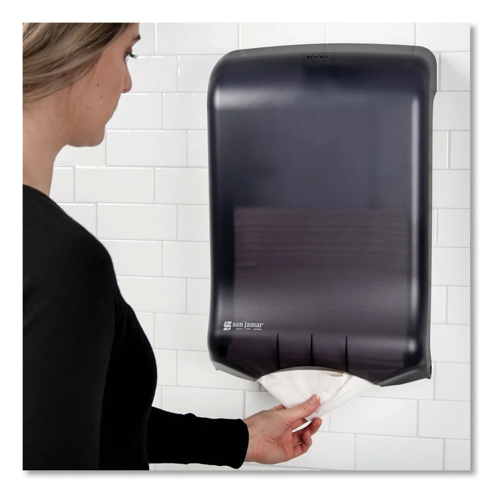 Ultrafold Multifold C-Fold Towel Dispenser Clean Low Profile Design Durable Plastic Construction 750 Towels Capacity Ideal Tight