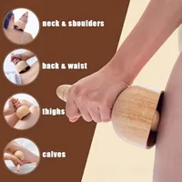 Wooden Swedish Massage Cup Anti Cellulite Suction Cup Natural Wood Maderotherapy Body Sculpting Tool Lymphatic Drainage Home