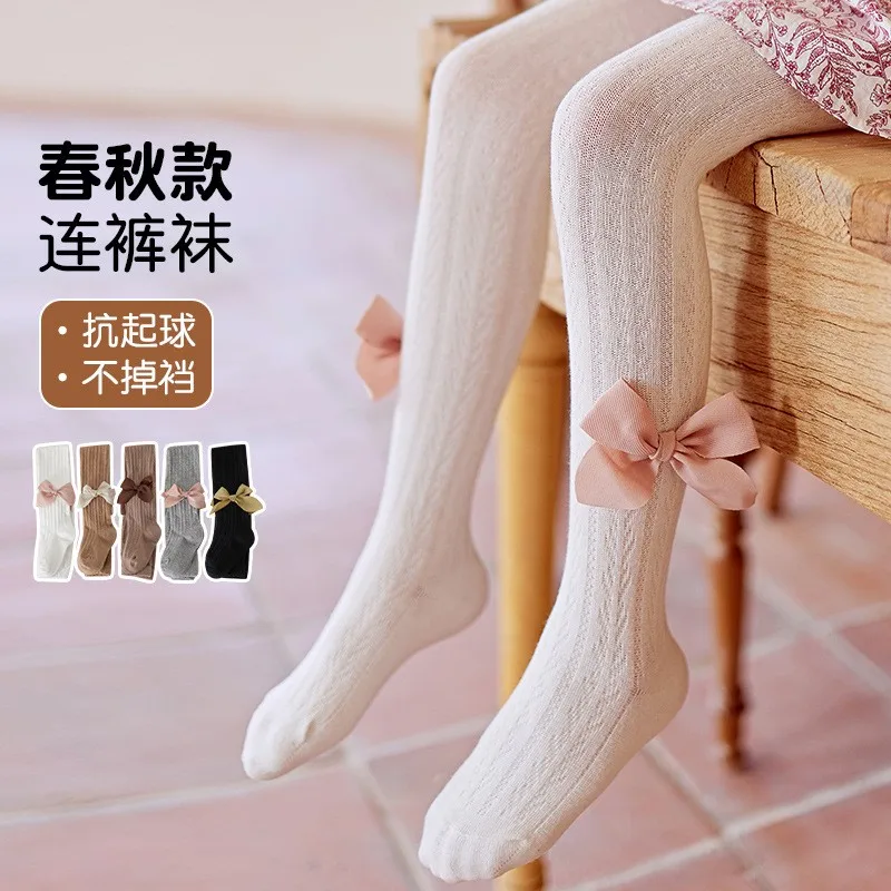

Girls spring and autumn leggings cotton thin children's tights leggings