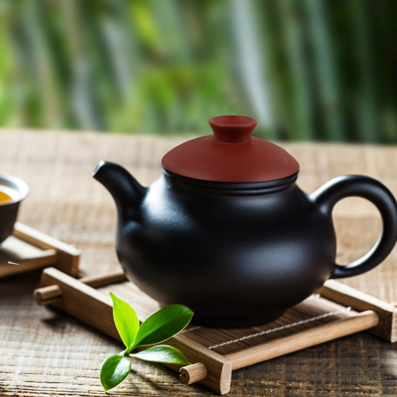 

Delicate Pottery Teacup Lid Chinese Style Tea Kettle Cover Impurities Free Practical Gift for Family Friends Tea Pot Lid