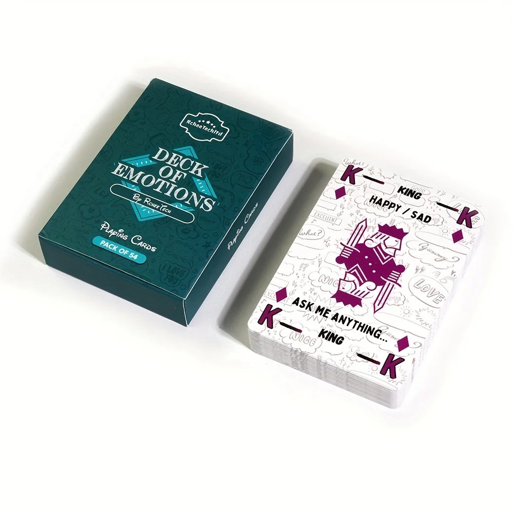 Deck of emotions , emotion cards, card games, tabletop games, love talk matchmaking, promoting mental health, gifts.