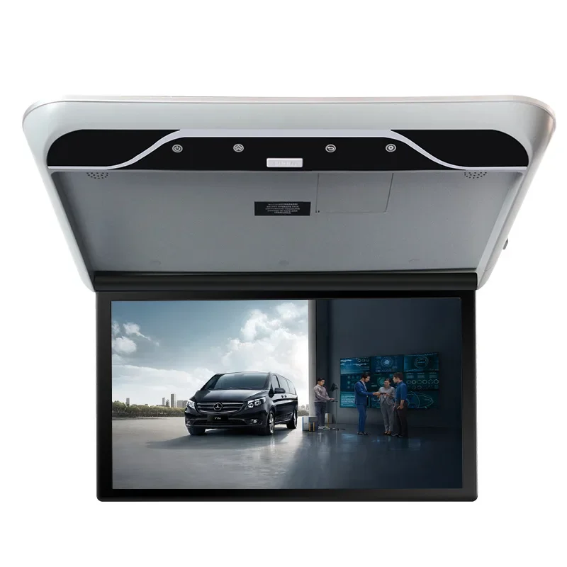 

19" Car Flip Down Ceiling Roof TV Mount Monitor with Ips Touch Screen BT Audio out MP5 Player