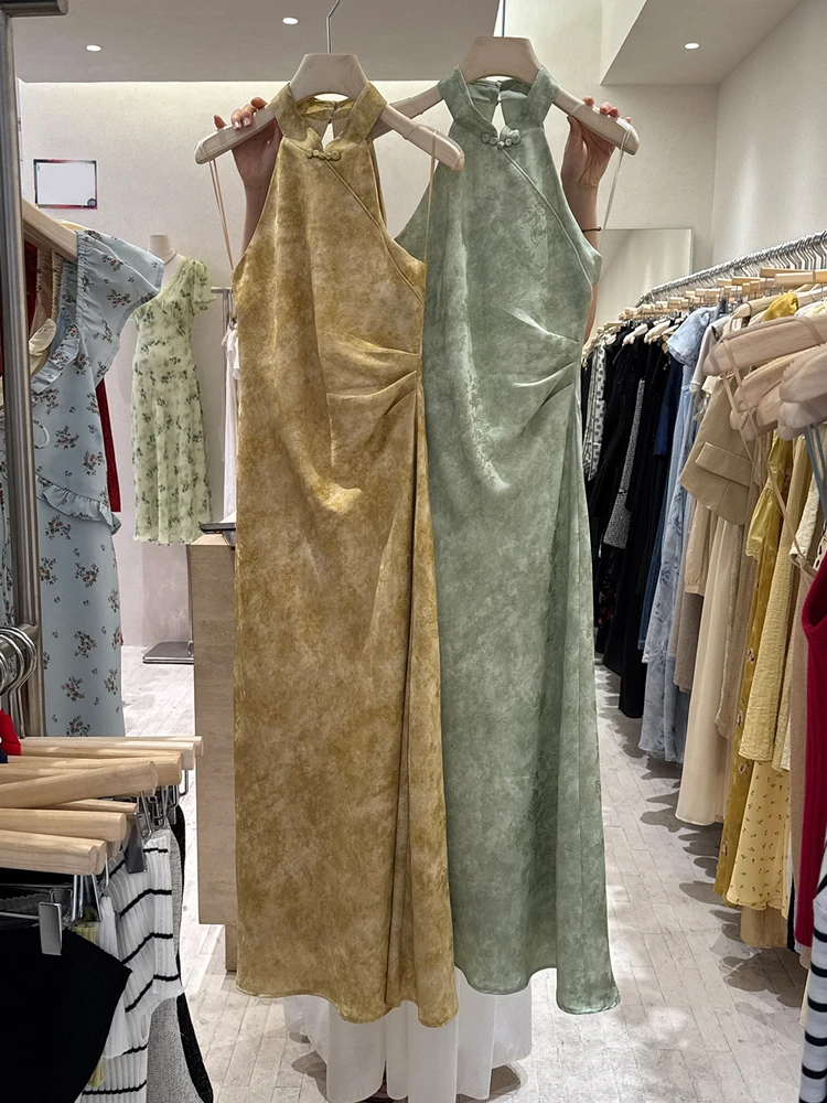 Nuova estate 2025 Gilet lungo blu slim fit da donna Colletto Dr Stand up Button Vita alta Fibra di poliestere Svel Abbigliamento da viaggio