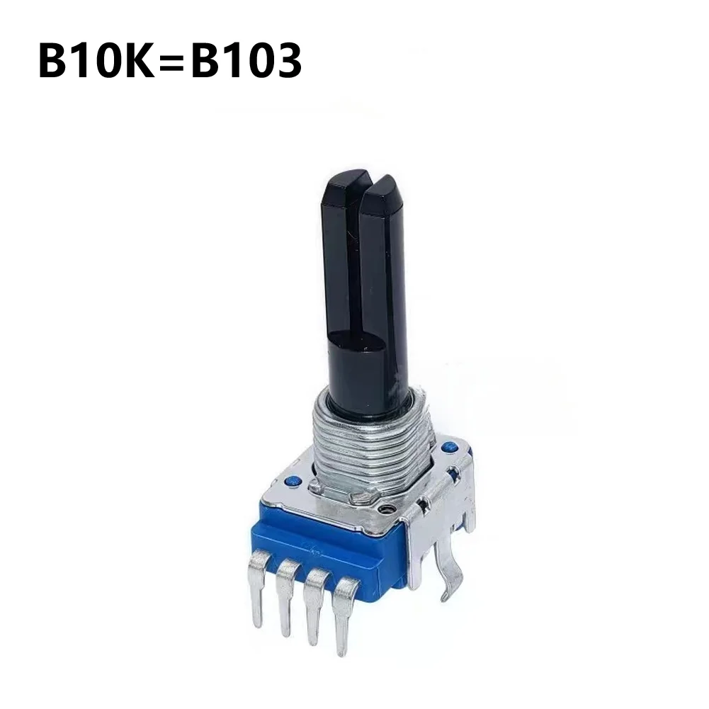 Blue B10K B50K Mixer Potentiometer 4 Pin 23mm Shaft Length For DJ Console Audio Signal Adjustment Tool