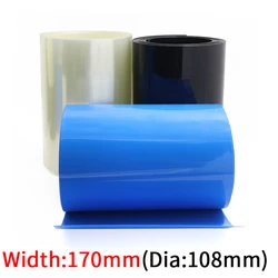 Dia 108mm PVC Heat Shrink Tube Width 170mm Lithium Battery Insulated Film Wrap Protection Case Pack Wire Cable Sleeve