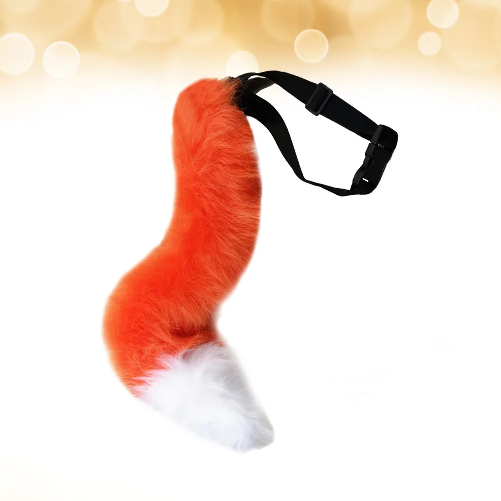 

1Pcs Fox Tail Bushy Adjustable Strap Waist Cosplay Tail Costume Prop for Festival Party Teens Cosplay Costume