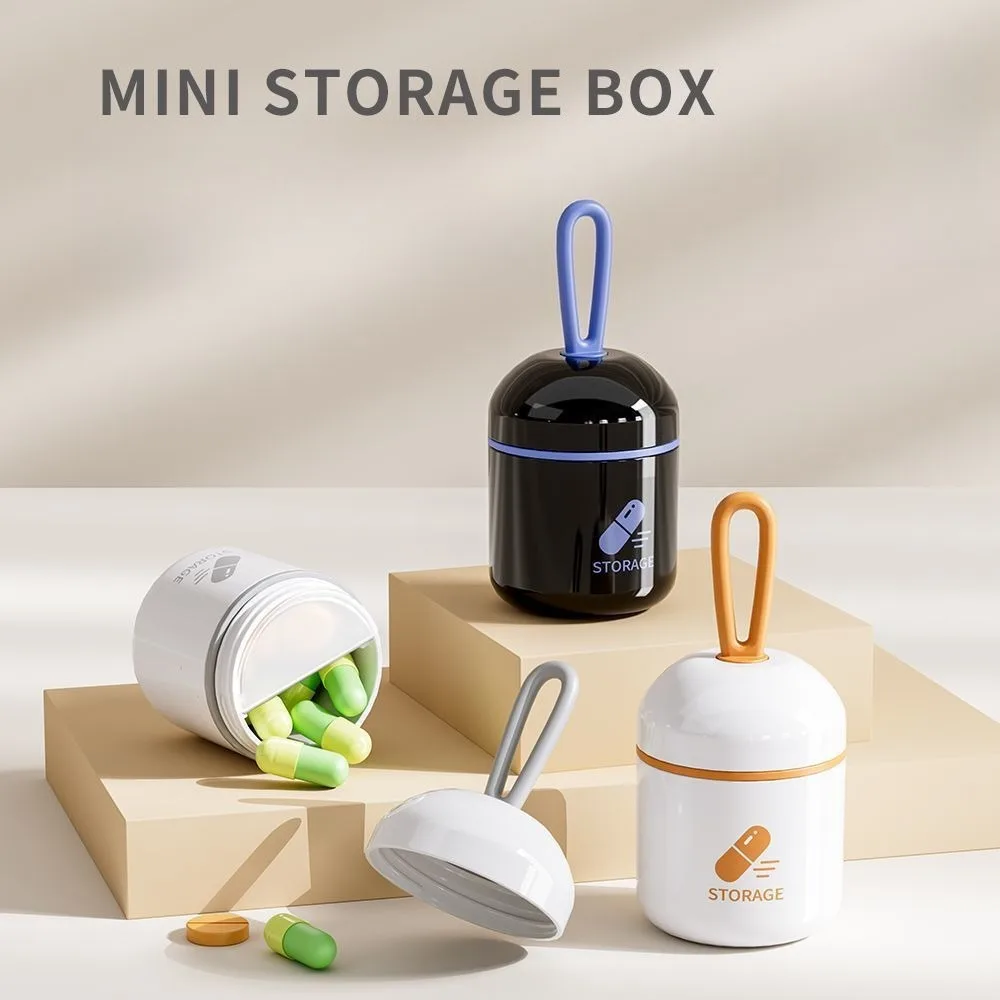 

Круглый футляр для таблеток с дозатором лекарств, мини-портативный органайзер для таблеток, красочная коробка для таблеток, контейнер для хранения планшетов Таблетница