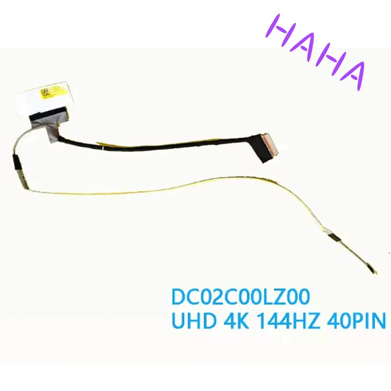 H+New Original Laptop LCD Cable For HP PAVILION 6 15-DK 15-DK0127tx DC02C00LZ00 UHD 4K 144HZ 40PIN