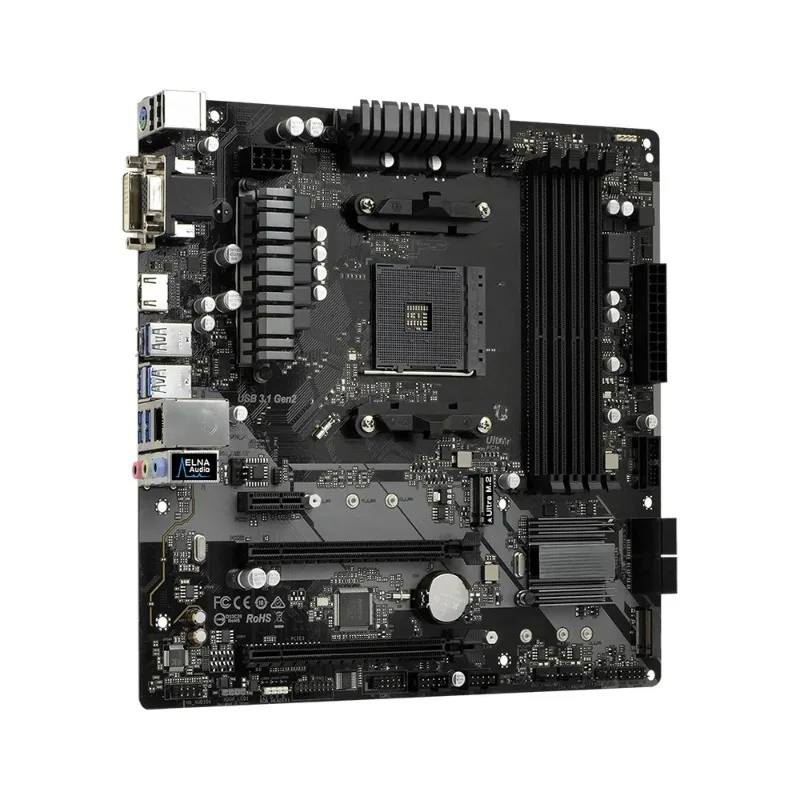 ASRock B450M PRO4 Motherboard Supports 5950X 5800X3D 5700X3D 5600X 5600G 1700X 2700X CPU AM4 AMD 4xDDR4 3200MHz mATX Mainboard