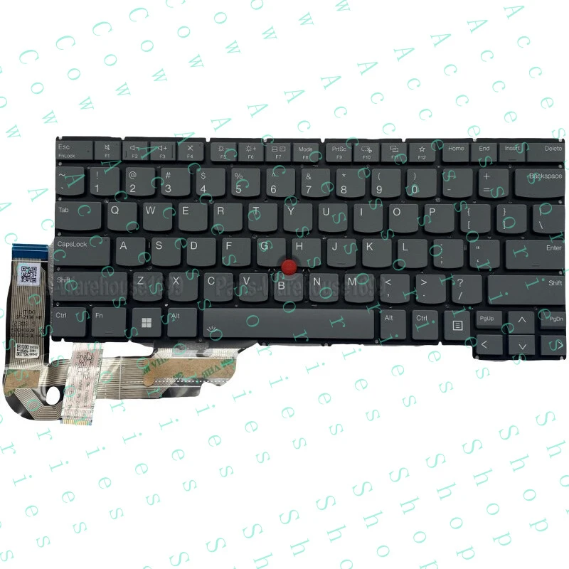

Новая клавиатура PP+ для Lenovo T14s Gen5, американская раскладка, с подсветкой, серая, SN21M38070 SN21M37752