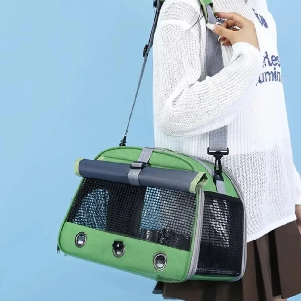 

Breathable Portable Parrot Travel Bag Comfortable Large Capacity Parrot Carrier Bag with Tray Pet Handbag Outdoor Travel