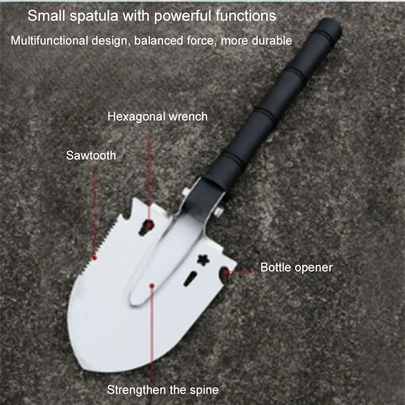 1PC Multi-function Garden Soil Loosening Shovel Spade Tool Engineer Shovel Outdoor Travel Camping Shovel Vehicle Self Driving T