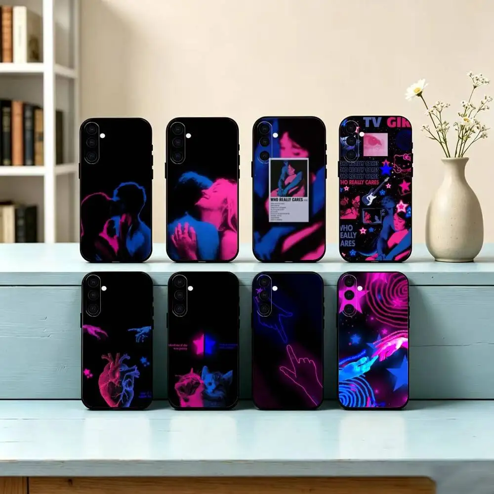 TV Girl Album Phone Case For Samsung Galaxy A73,A72,A71,A70,A53,A52,A51,Soft Silicone Black Cover