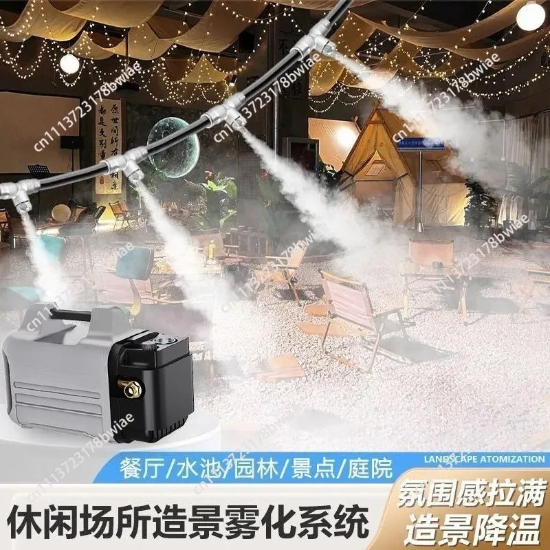 Mist System for Restaurant Outdoor Decoration High Pressure Fogging Spraying Cooling Humidifying Equipment