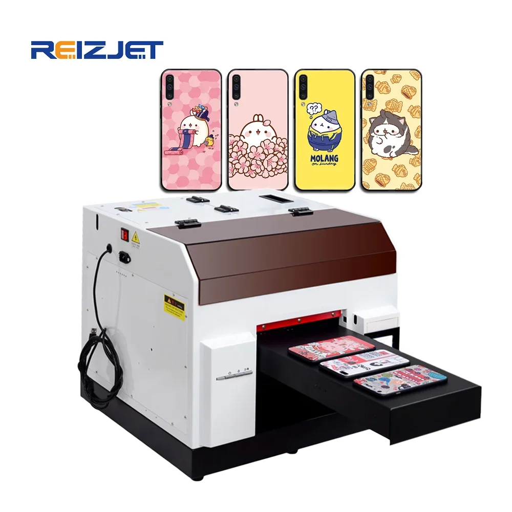 Reizjet  Cheap A4 UV Printer A4 Phone Case Printer Pet Cup Printing Machine For Small Business