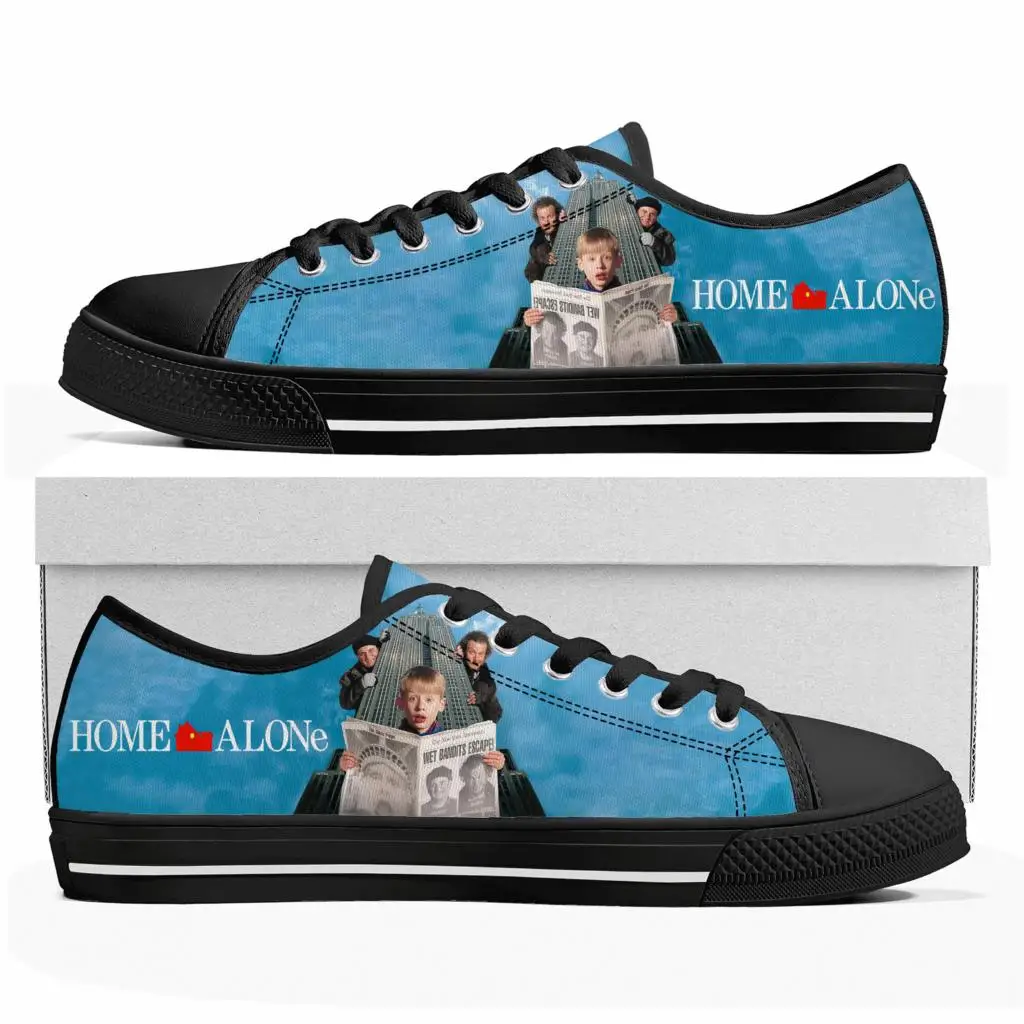 Home Alone Low Top Sneakers Mens Womens Teenager High Quality Kevin Canvas Sneaker couple Casual Shoes Customize DIY Shoe image 2