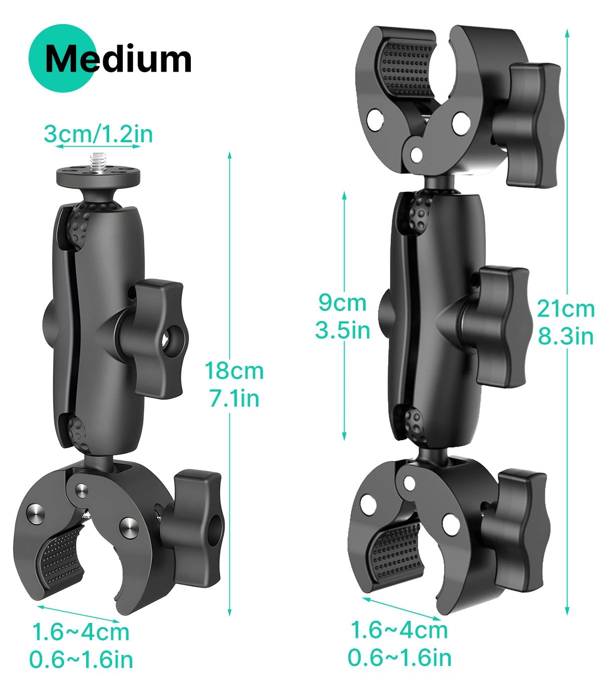 Kamera Doppel Clip Krabben Klemme Für GoPro Motorrad Fahrrad Lenker Clip Halterung Für Insta360 One X2 X3 Sport Kamera Zubehör – Detail 3